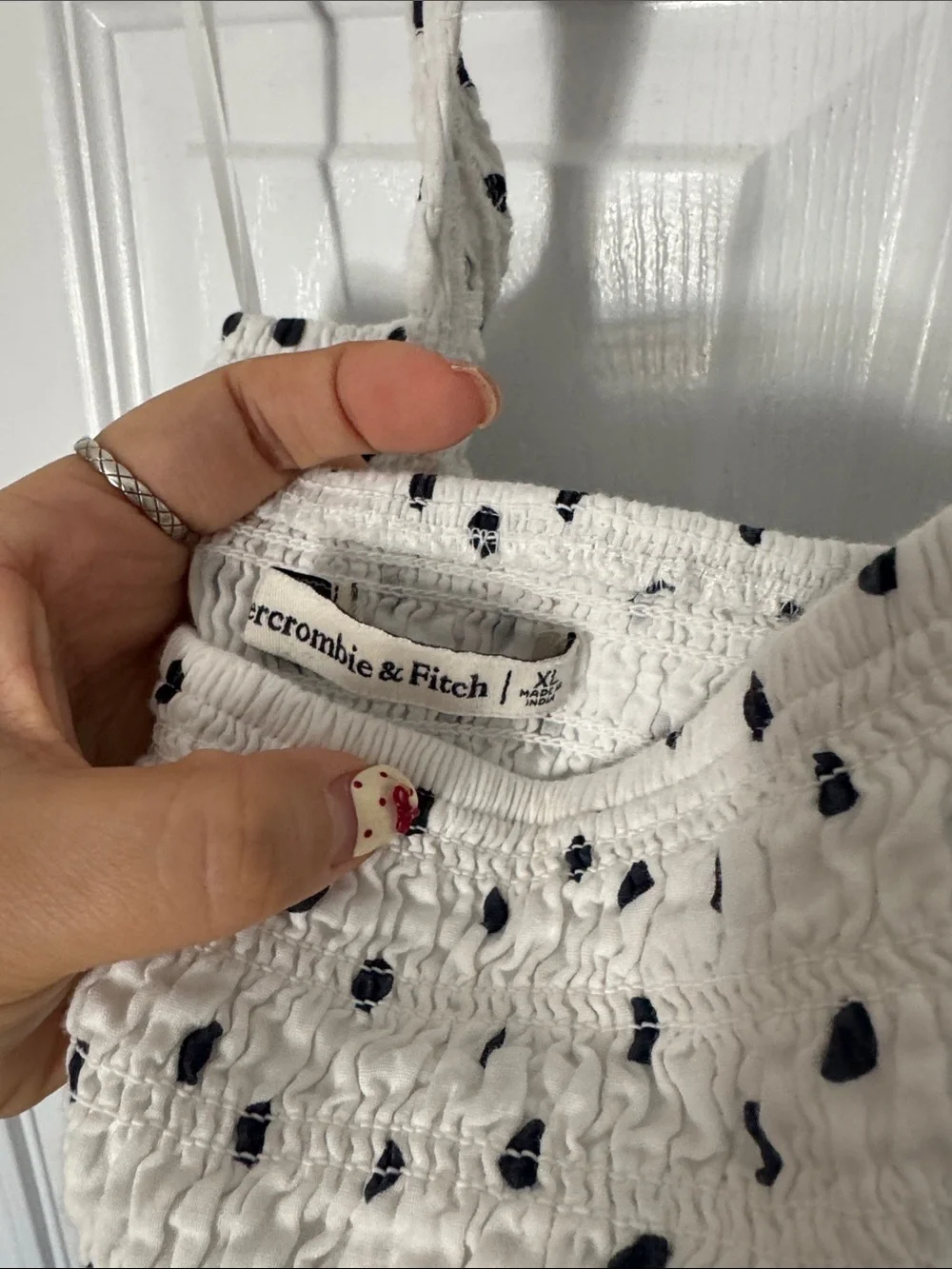 White Halter Polka Dot Mini Dress